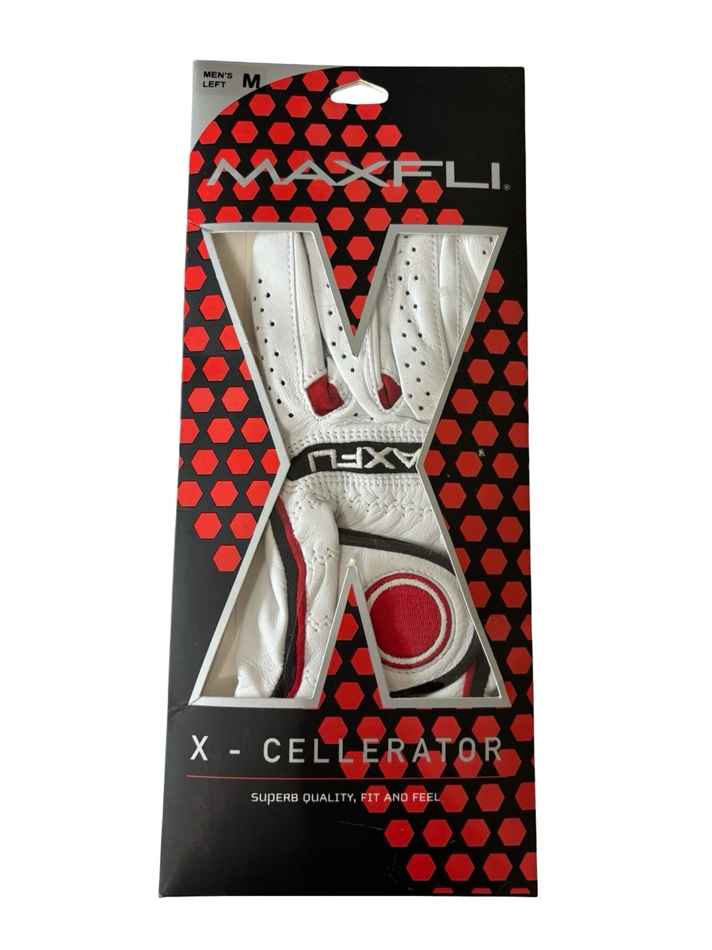 NEW Maxfli Xcellerator Leather Golf Glove - Men’s Size M